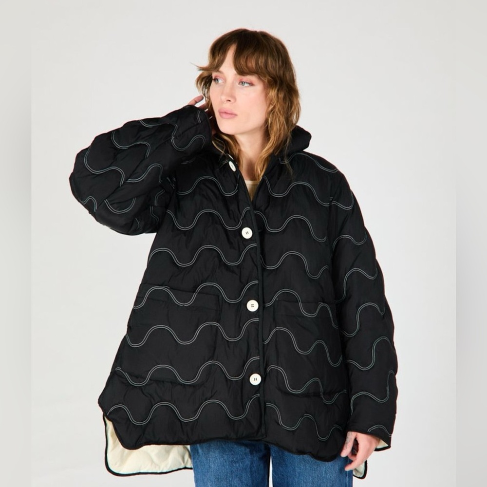 INTENTIONALLY BLANK Black Puffer Jacket